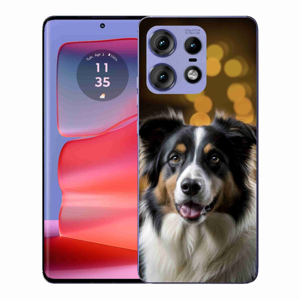 Gélový kryt mmCase na Motorola Edge 50 Pro - usmievavý austrálsky ovčiak