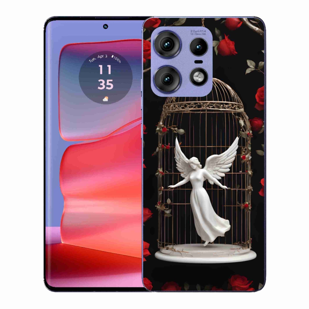 Gélový kryt mmCase na Motorola Edge 50 Pro - uväznený anjel