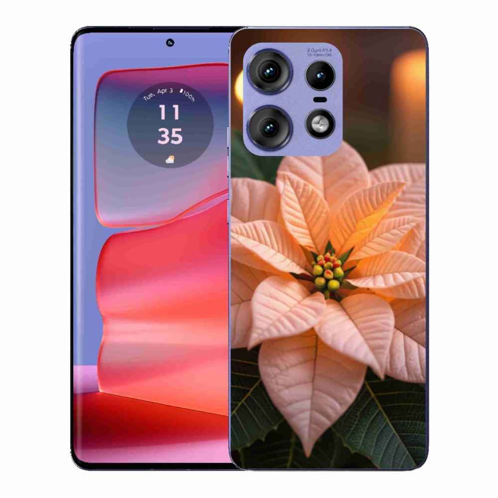 Gélový kryt mmCase na Motorola Edge 50 Pro - vianočná hviezda