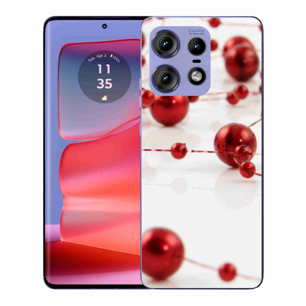 Gélový kryt mmCase na Motorola Edge 50 Pro - vianočná reťaz