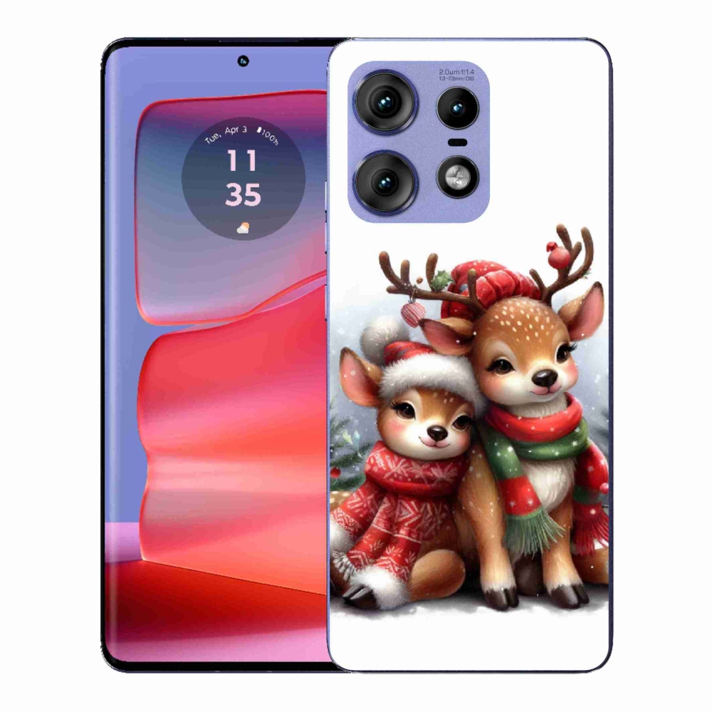 Gélový kryt mmCase na Motorola Edge 50 Pro - vianočné soby