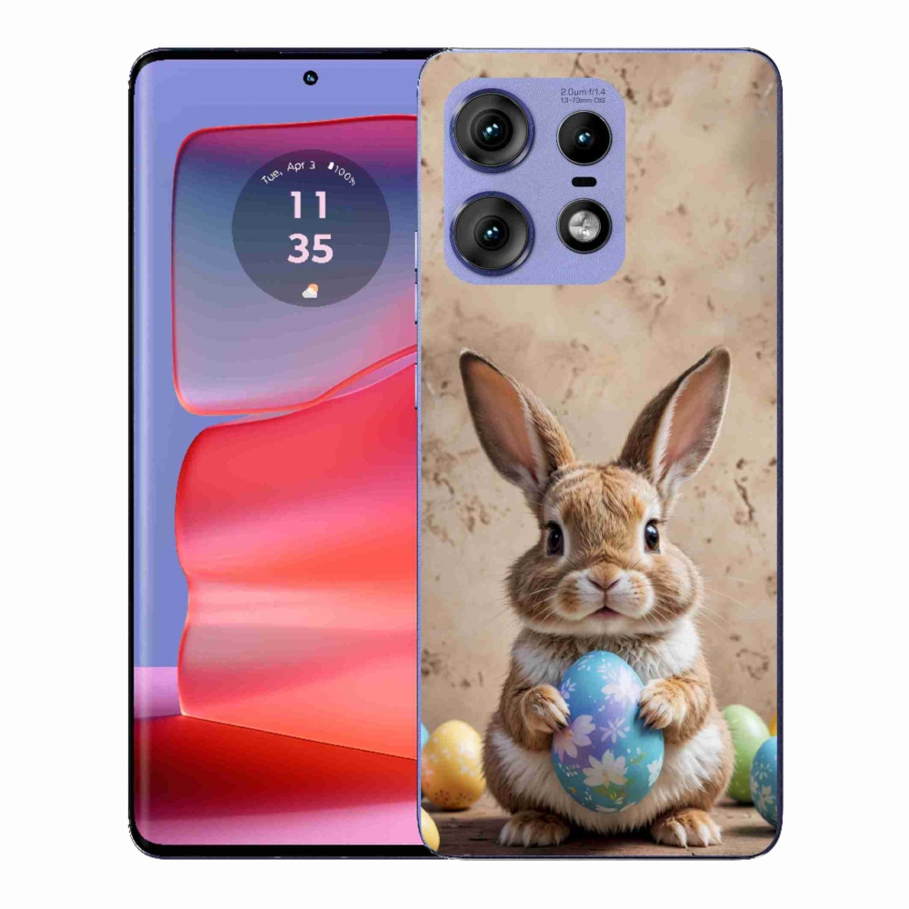 Gélový kryt mmCase na Motorola Edge 50 Pro - veľkonočný zajačik