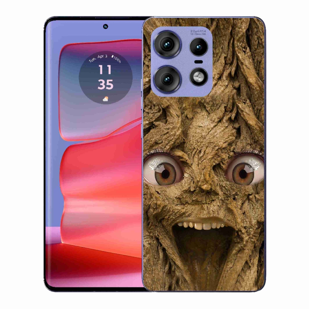 Gélový kryt mmCase na Motorola Edge 50 Pro - veselý strom s očami