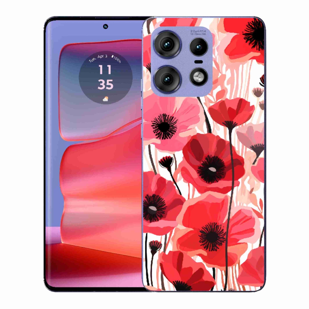 Gélový kryt mmCase na Motorola Edge 50 Pro - vlčí mak 1