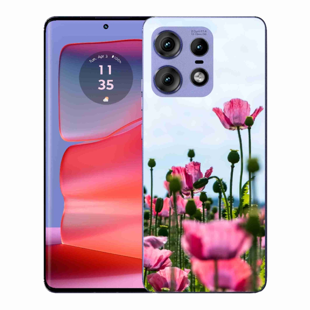 Gélový kryt mmCase na Motorola Edge 50 Pro - vlčí mak