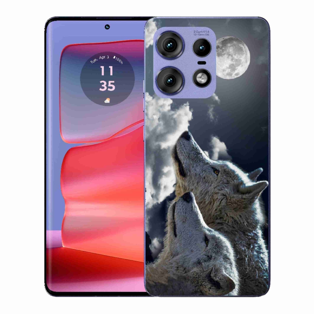 Gélový kryt mmCase na Motorola Edge 50 Pro - vlci