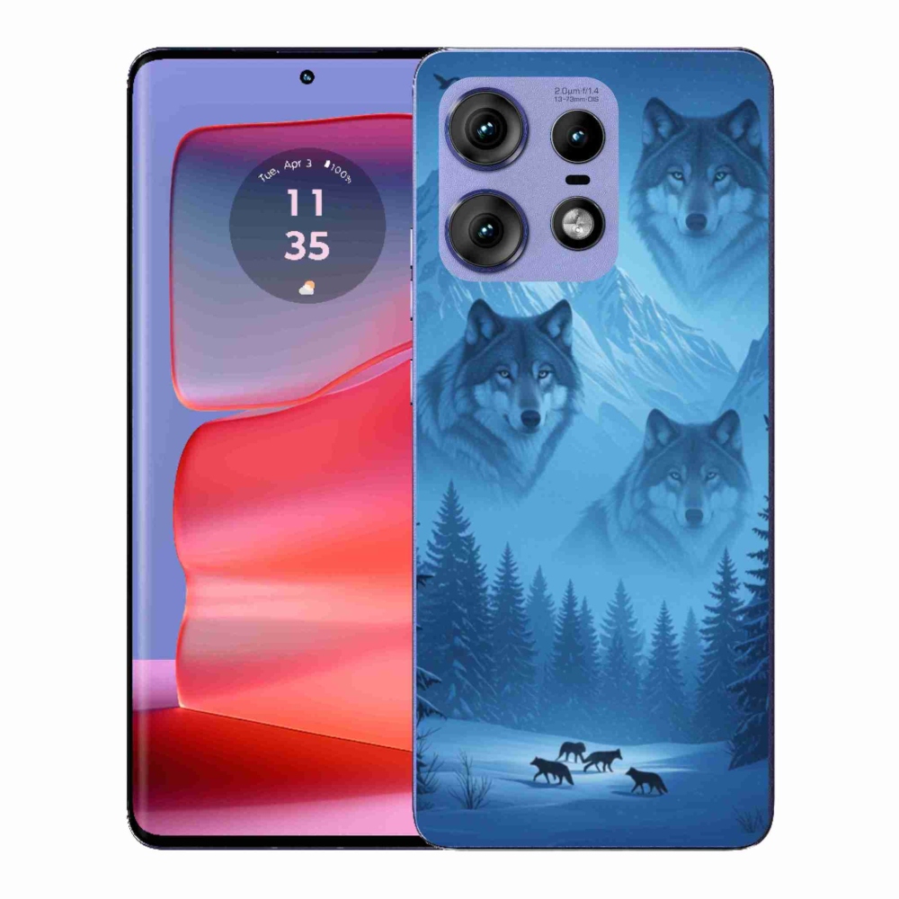 Gélový kryt mmCase na Motorola Edge 50 Pro - vlčia svorka