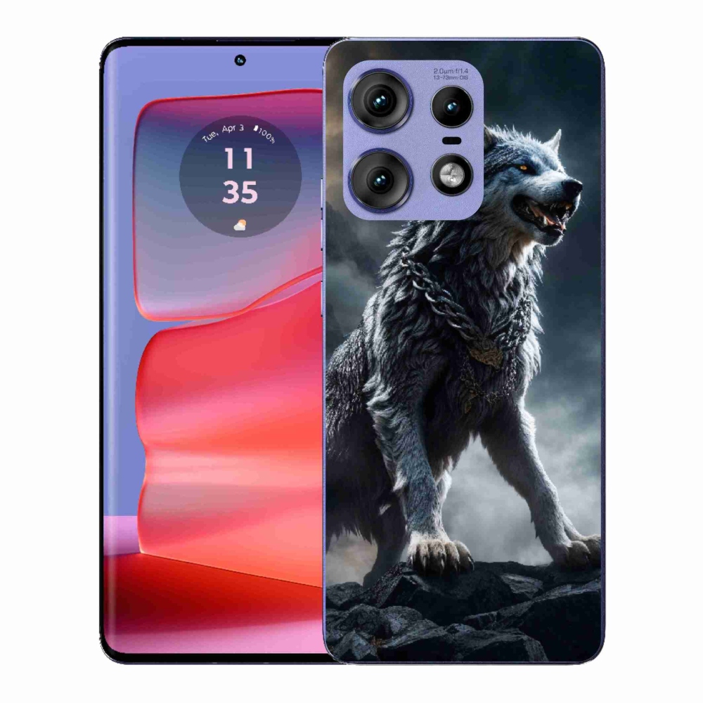 Gélový kryt mmCase na Motorola Edge 50 Pro - vlk 1