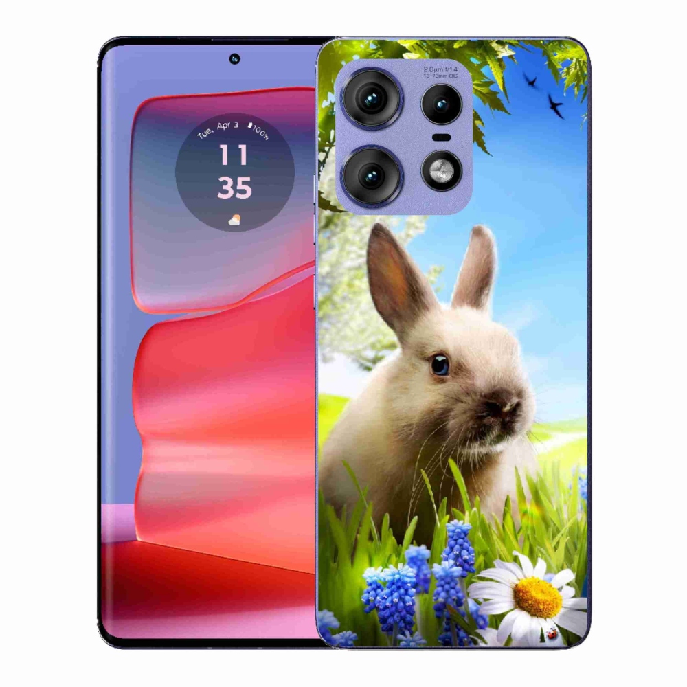 Gélový kryt mmCase na Motorola Edge 50 Pro - zajačik