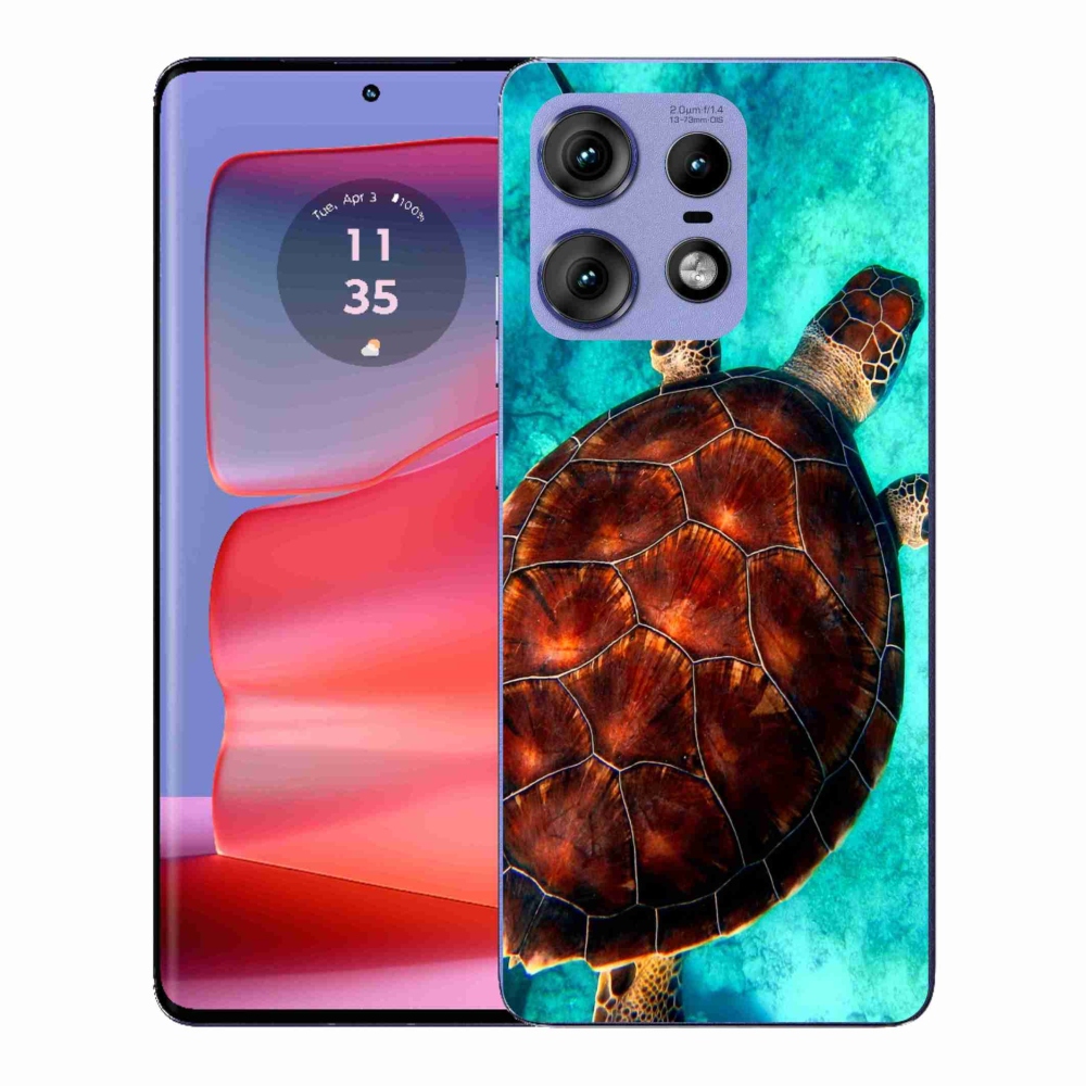Gélový kryt mmCase na Motorola Edge 50 Pro - korytnačka