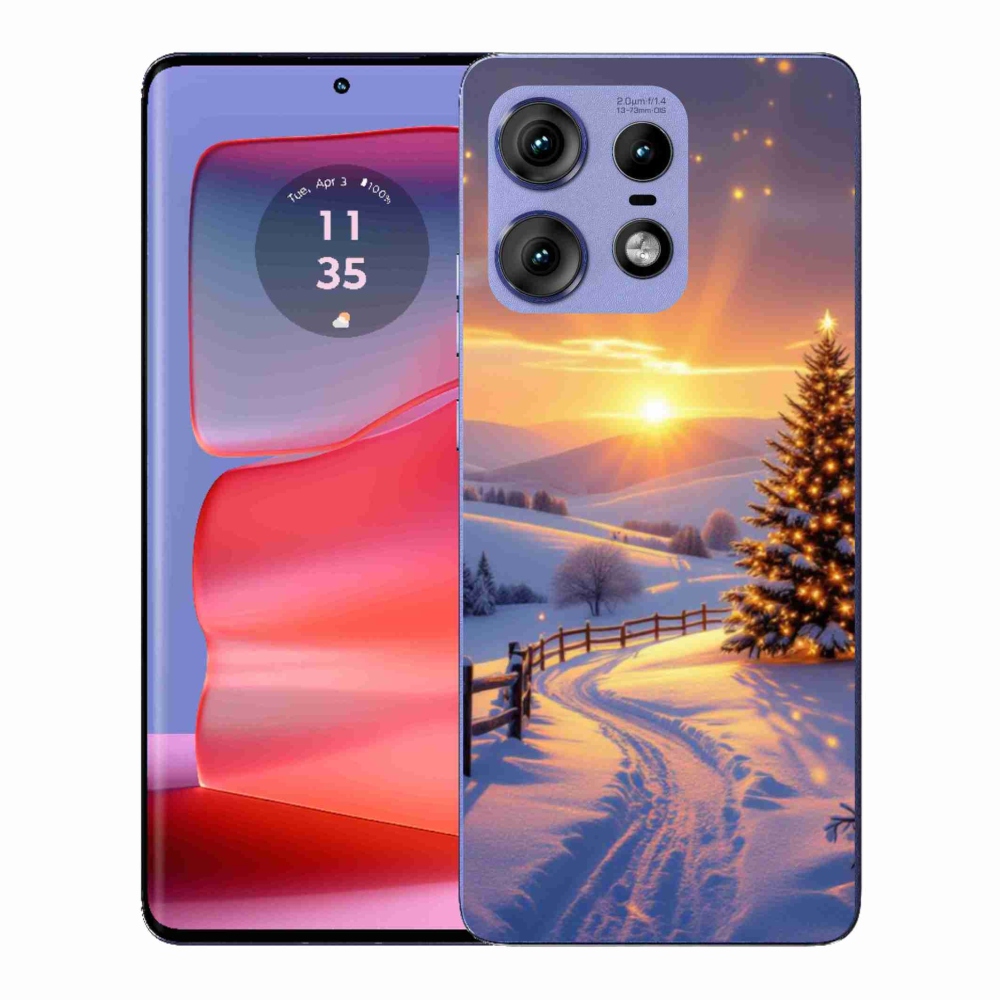 Gélový kryt mmCase na Motorola Edge 50 Pro - zimná krajina