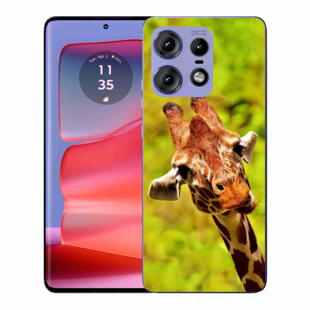 Gélový kryt mmCase na Motorola Edge 50 Pro - žirafa