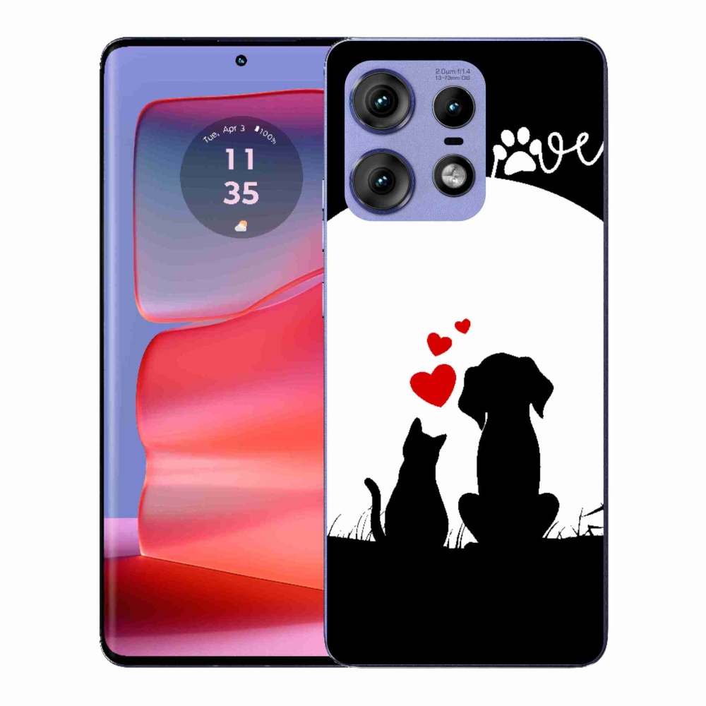Gélový kryt mmCase na Motorola Edge 50 Pro - zvieracia láska