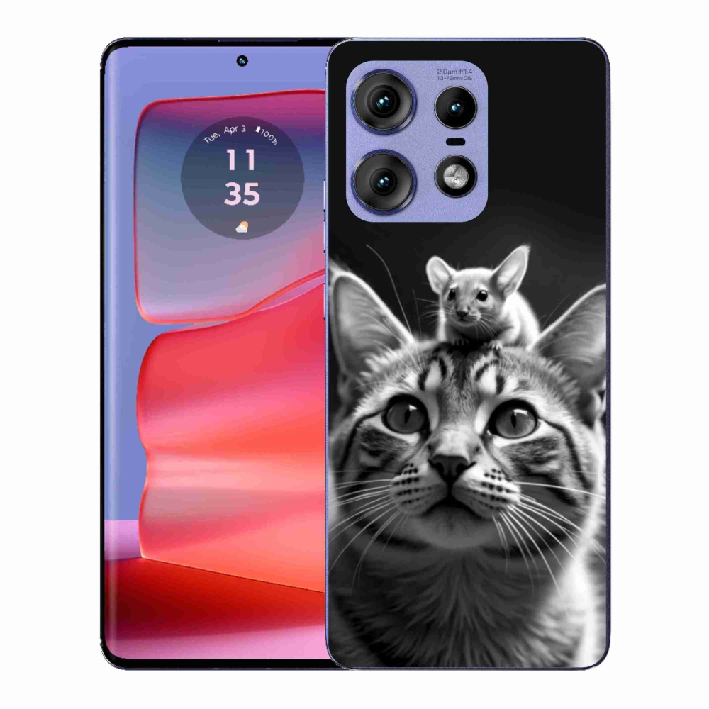 Gélový kryt mmCase na Motorola Edge 50 Pro - zvieracie priateľstvo 2