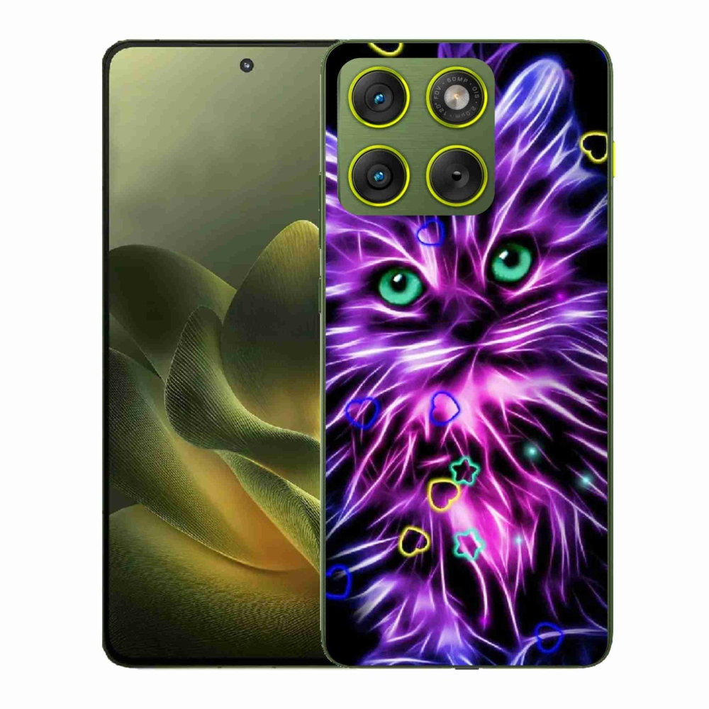 Gélový kryt mmCase na Motorola Edge 70 - abstraktná mačka