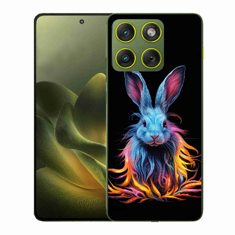 Gélový kryt mmCase na Motorola Edge 70 - abstraktný zajac