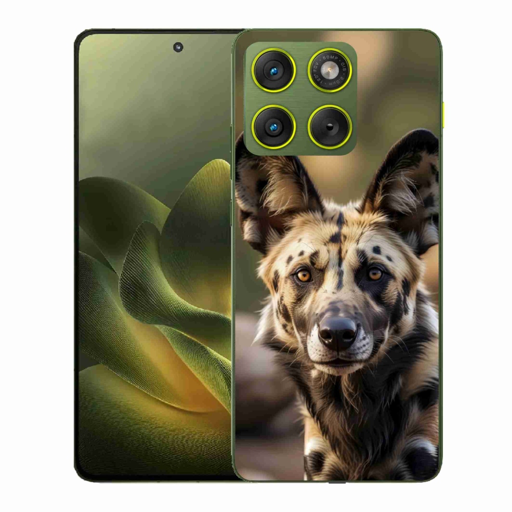 Gélový kryt mmCase na Motorola Edge 70 - africký divoký pes