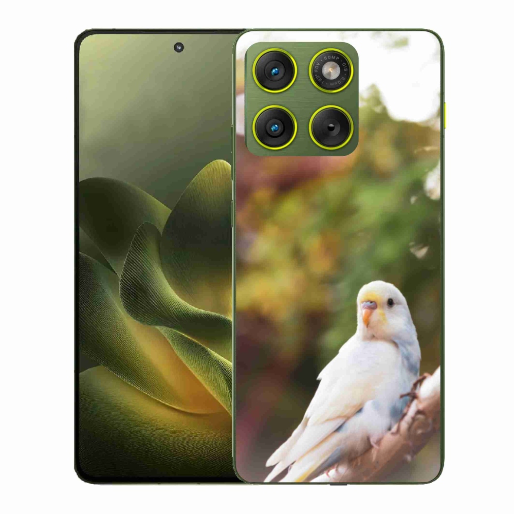Gélový kryt mmCase na Motorola Edge 70 - andulka biela