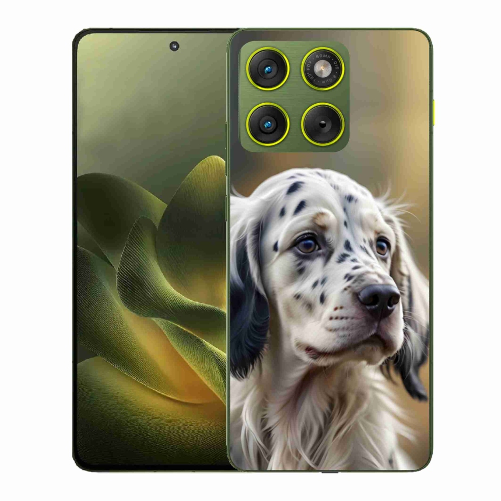 Gélový kryt mmCase na Motorola Edge 70 - anglický seter
