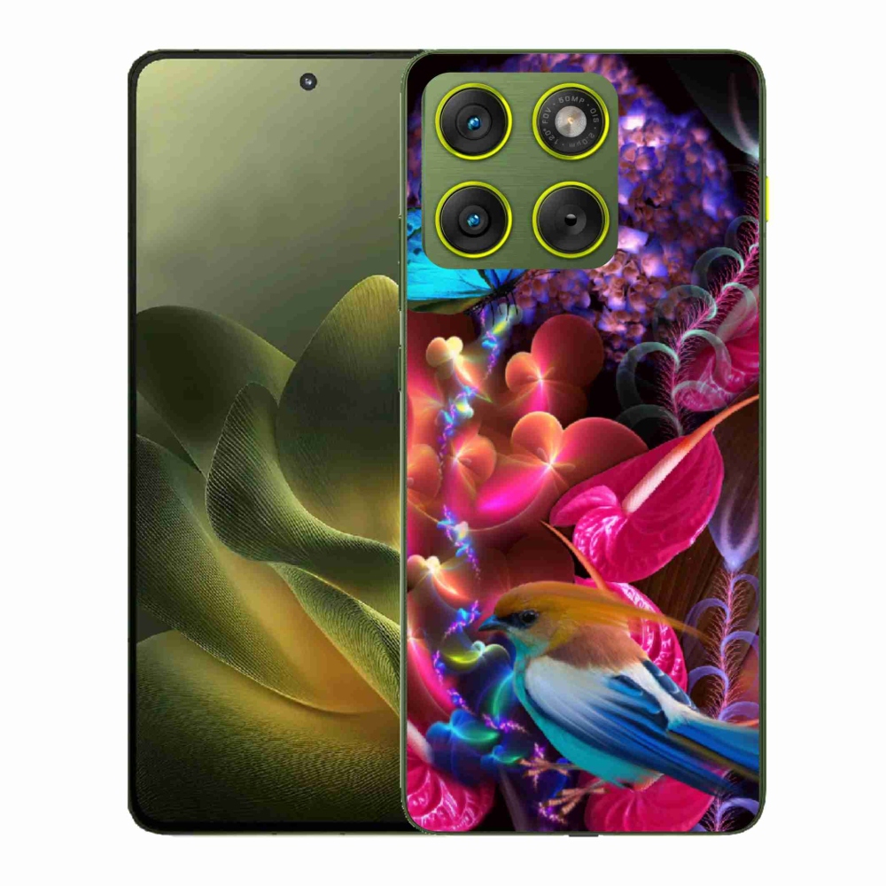 Gélový kryt mmCase na Motorola Edge 70 - farebné kvety