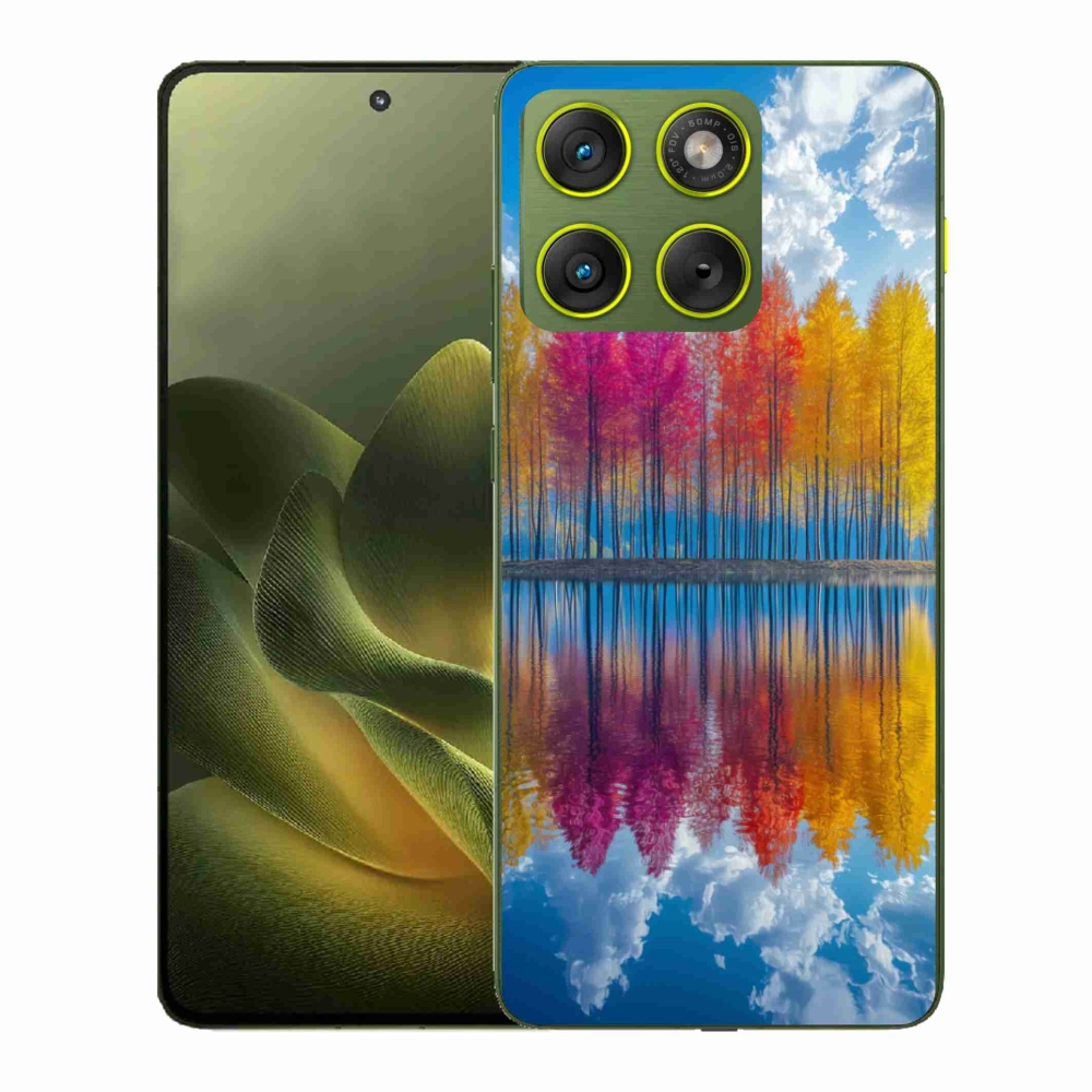 Gélový kryt mmCase na Motorola Edge 70 - farebné stromy