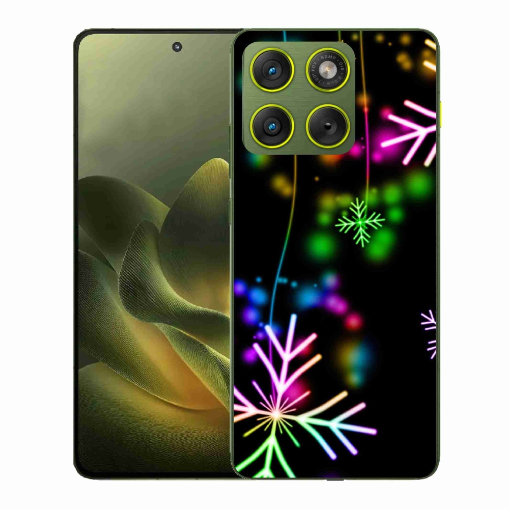 Gélový kryt mmCase na Motorola Edge 70 - farebné vločky