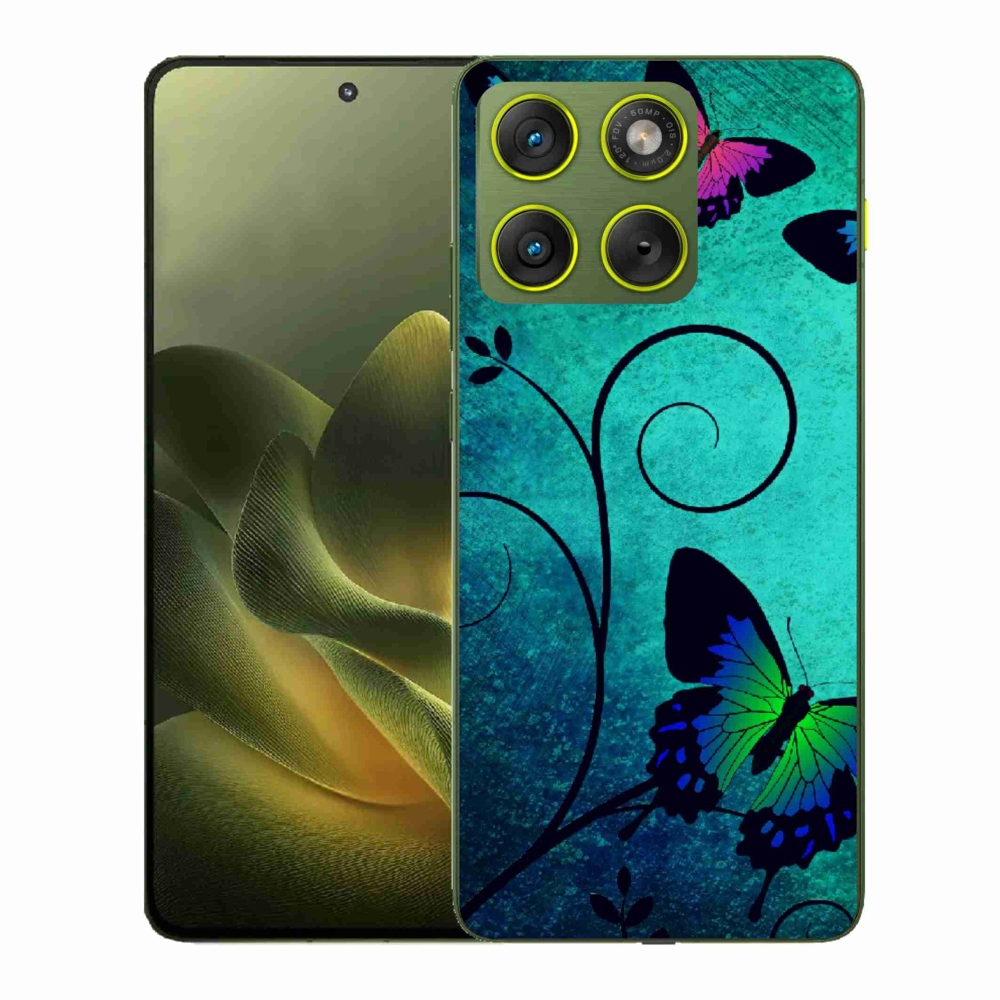 Gélový kryt mmCase na Motorola Edge 70 - farební motýle