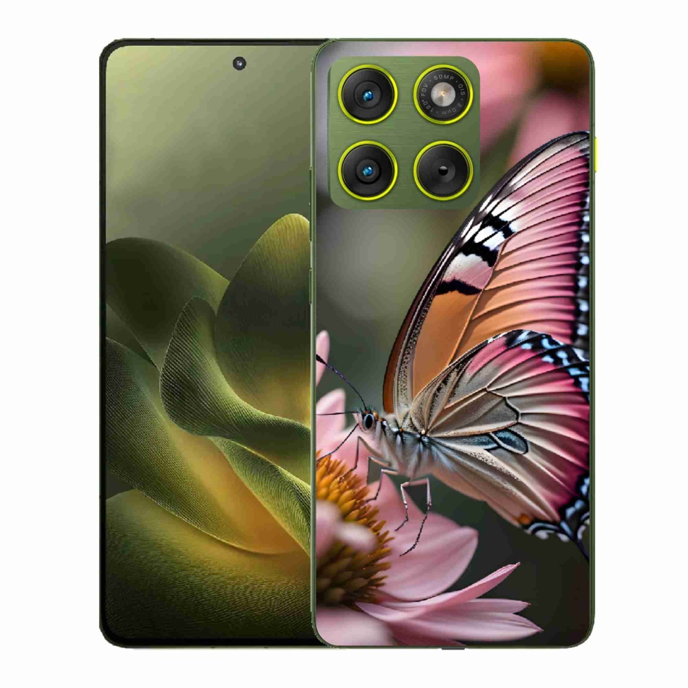 Gélový kryt mmCase na Motorola Edge 70 - farebný motýľ