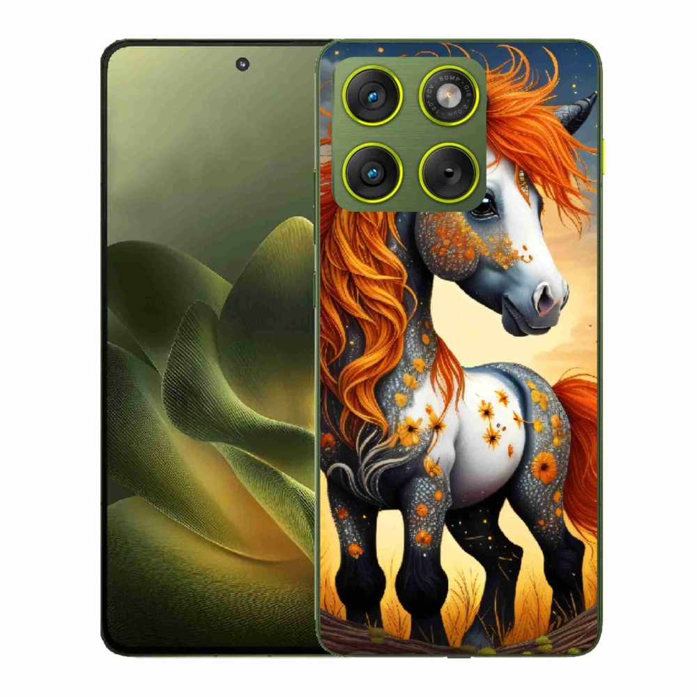 Gélový kryt mmCase na Motorola Edge 70 - farebný poník