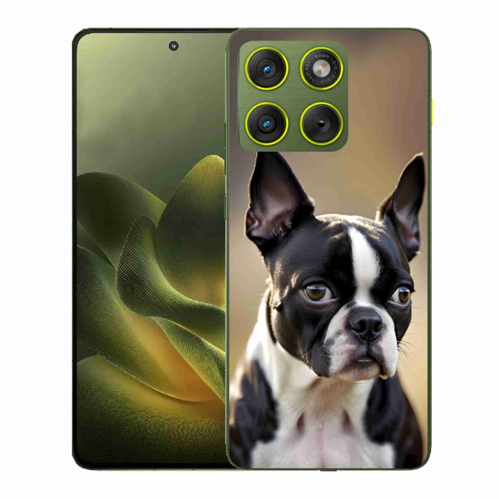Gélový kryt mmCase na Motorola Edge 70 - bostonský teriér