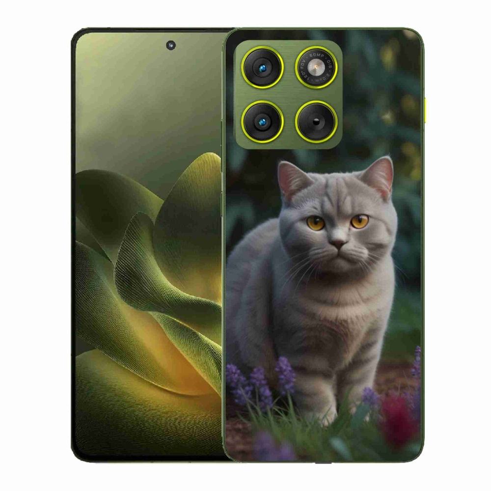 Gélový kryt mmCase na Motorola Edge 70 - britská mačka