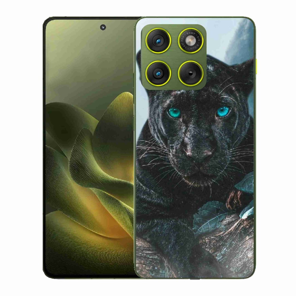 Gélový kryt mmCase na Motorola Edge 70 - čierny panter