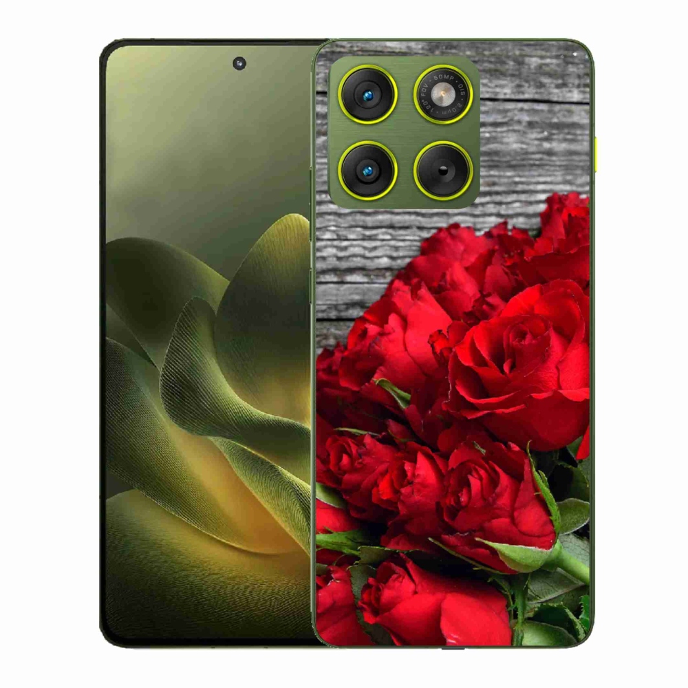 Gélový kryt mmCase na Motorola Edge 70 - červené ruže