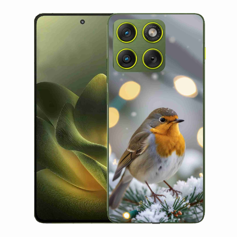 Gélový kryt mmCase na Motorola Edge 70 - červienka v zime