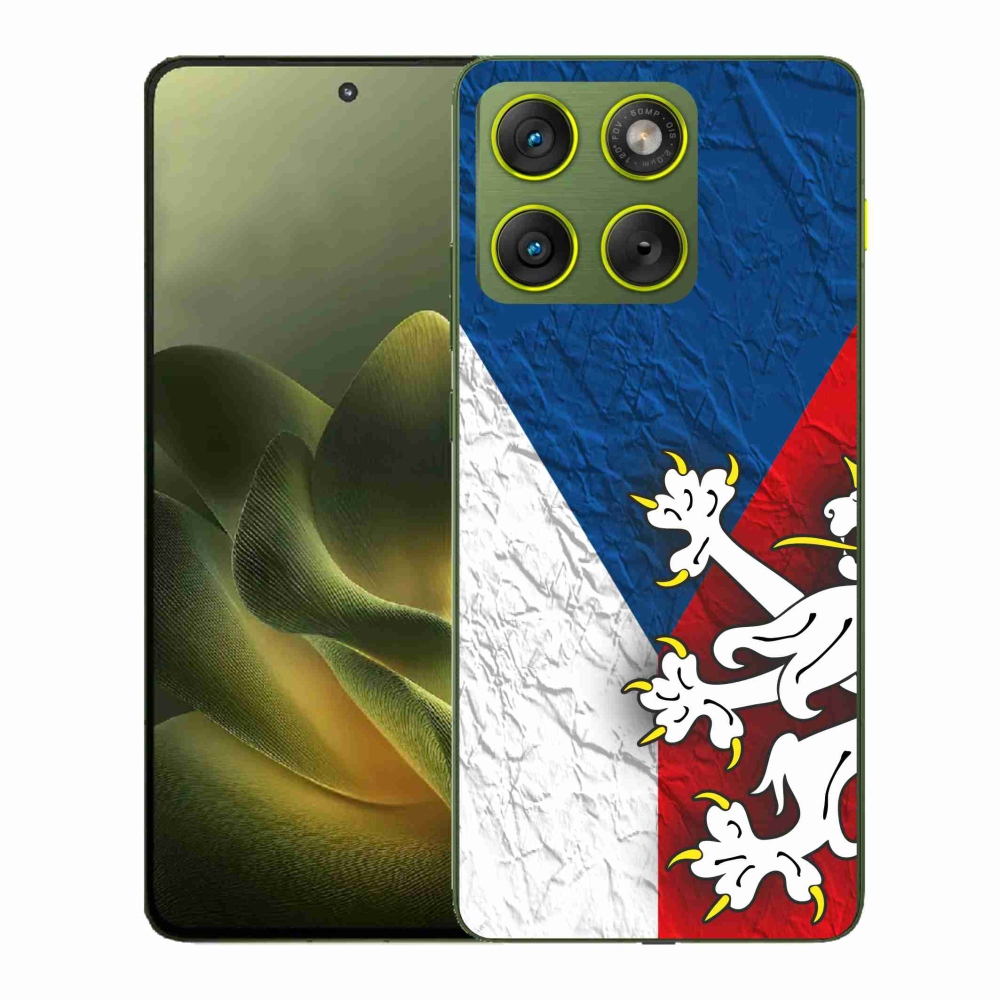 Gélový kryt mmCase na Motorola Edge 70 - česká vlajka 1