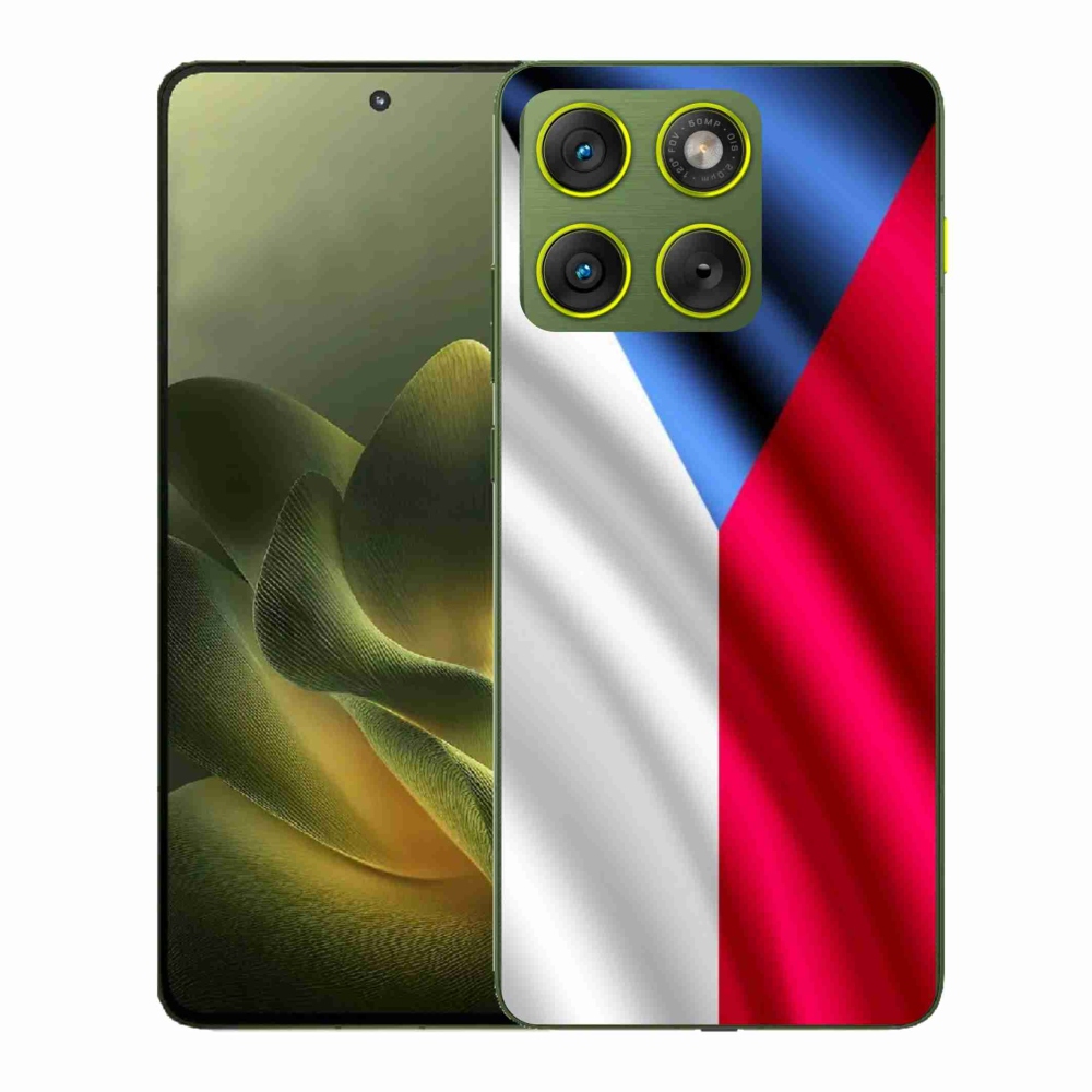 Gélový kryt mmCase na Motorola Edge 70 - česká vlajka