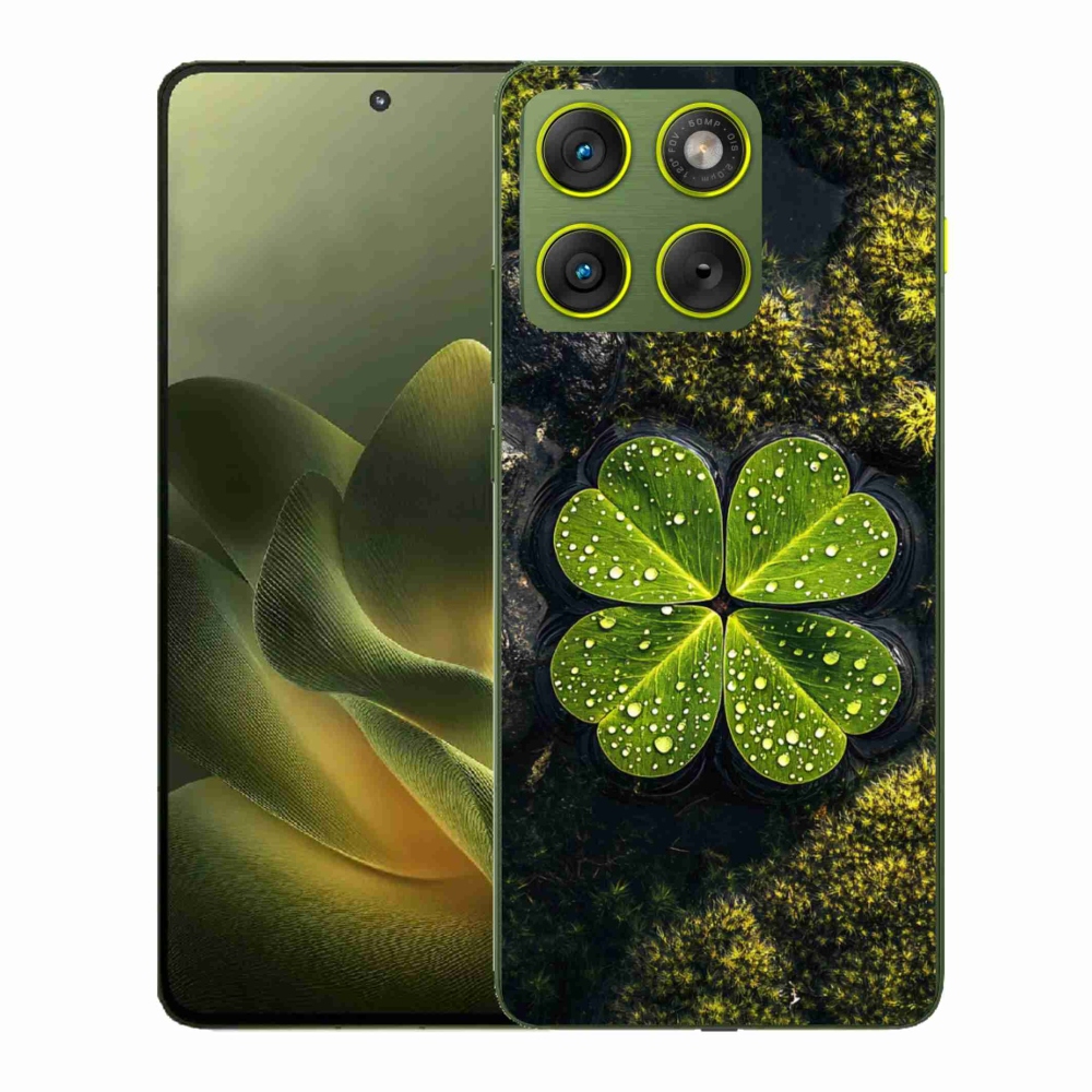 Gélový kryt mmCase na Motorola Edge 70 - štvorlístok