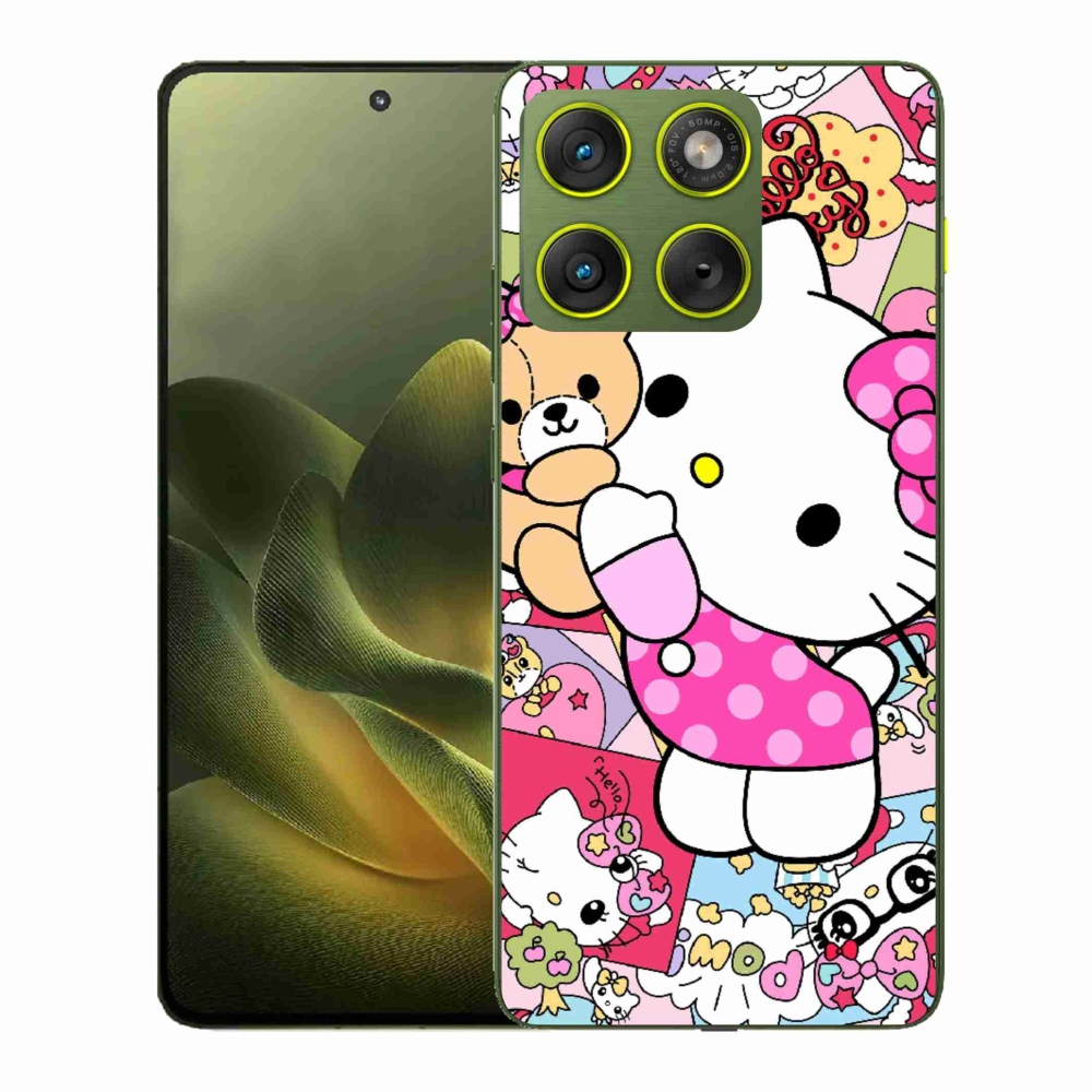 Gélový kryt mmCase na Motorola Edge 70 - cute kitty