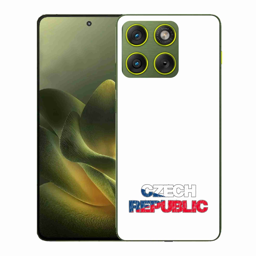 Gélový kryt mmCase na Motorola Edge 70 - Slovak Republic biele pozadie
