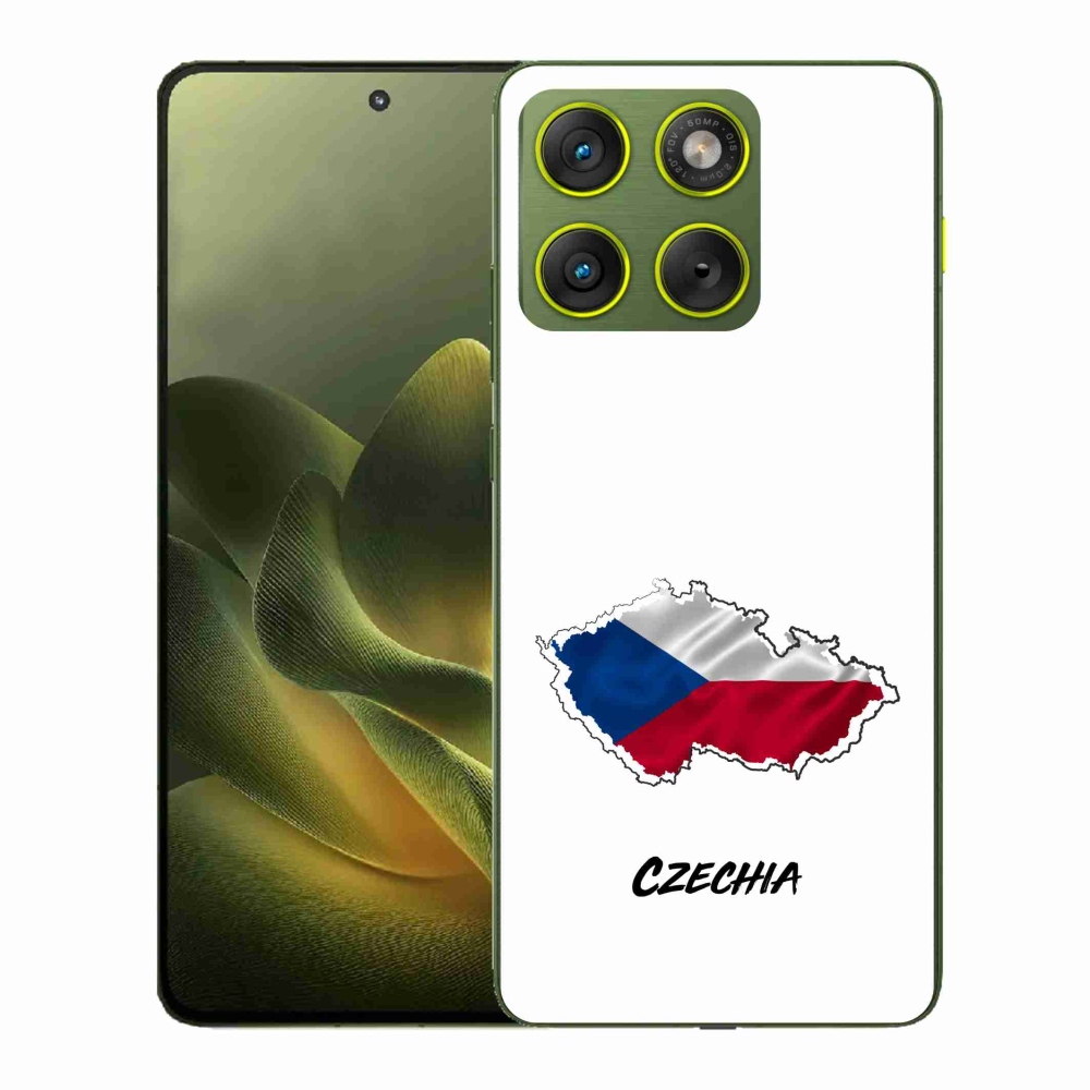 Gélový kryt mmCase na Motorola Edge 70 - Slovakia biele pozadie