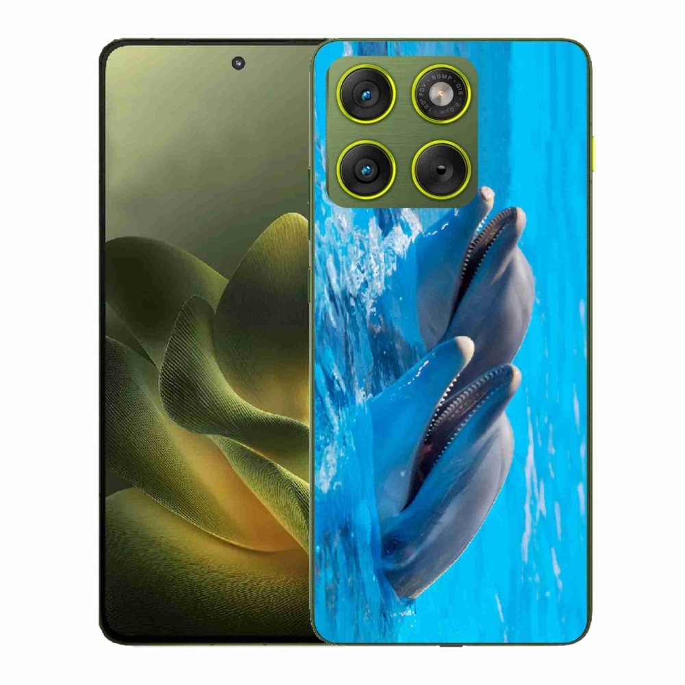 Gélový kryt mmCase na Motorola Edge 70 - delfíny