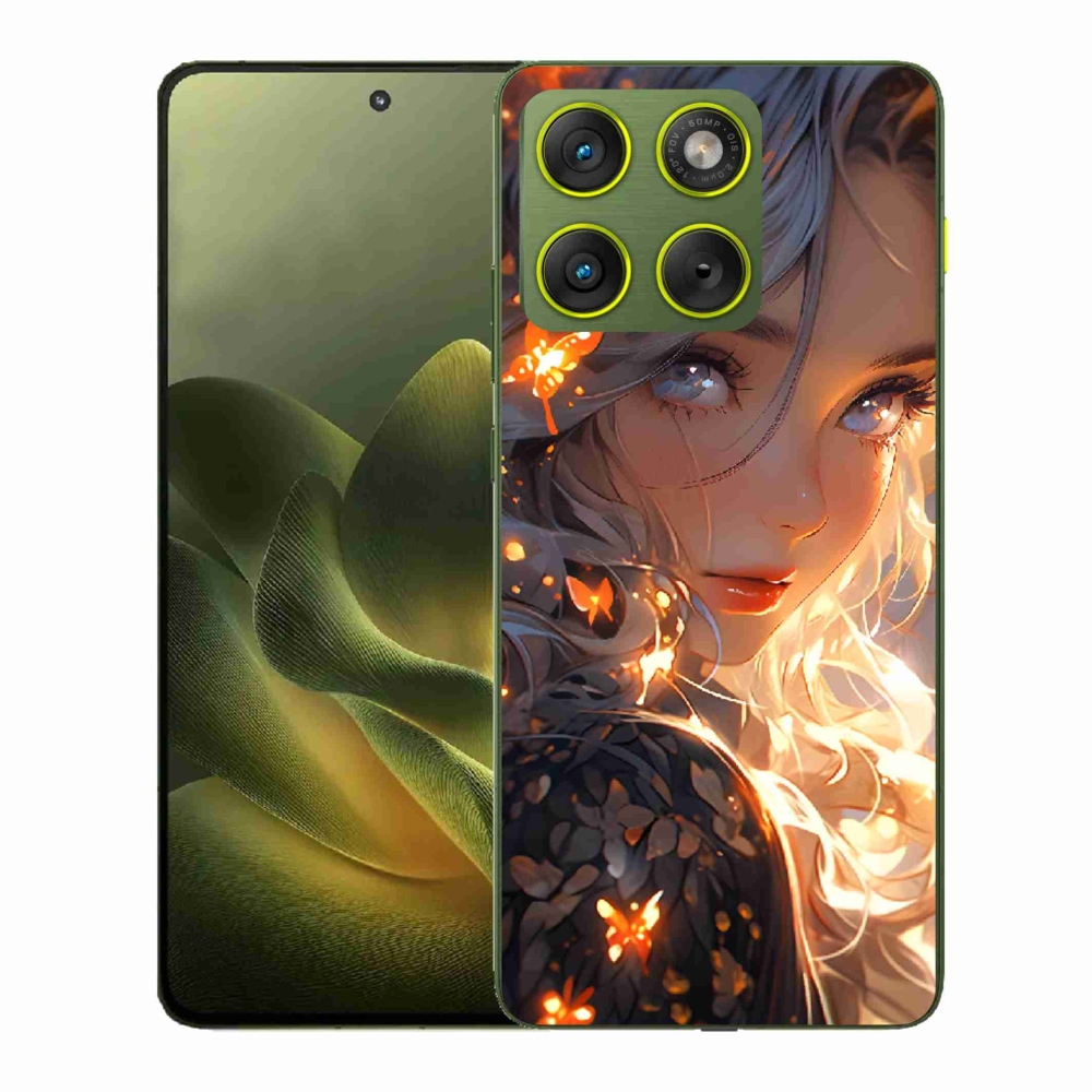 Gélový kryt mmCase na Motorola Edge 70 - dievča a motýle