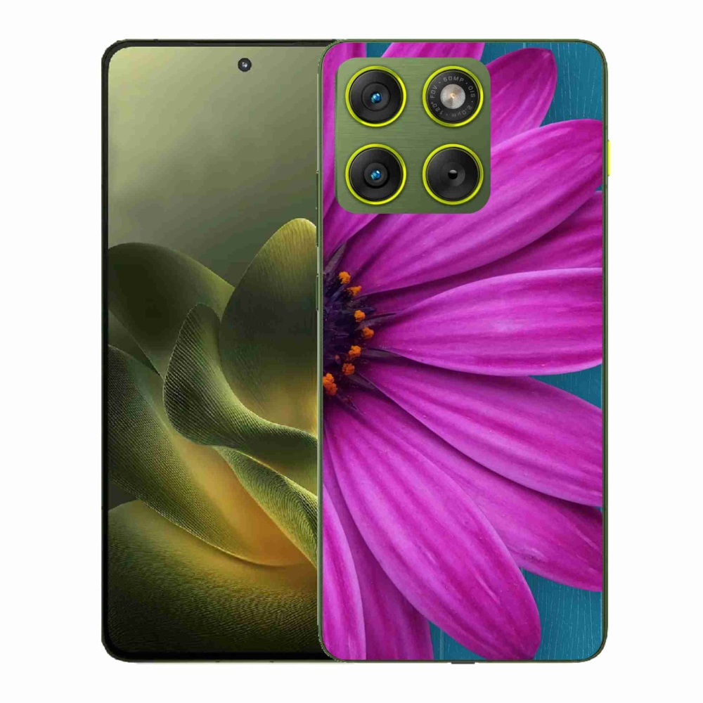 Gélový kryt mmCase na Motorola Edge 70 - fialová margaréta