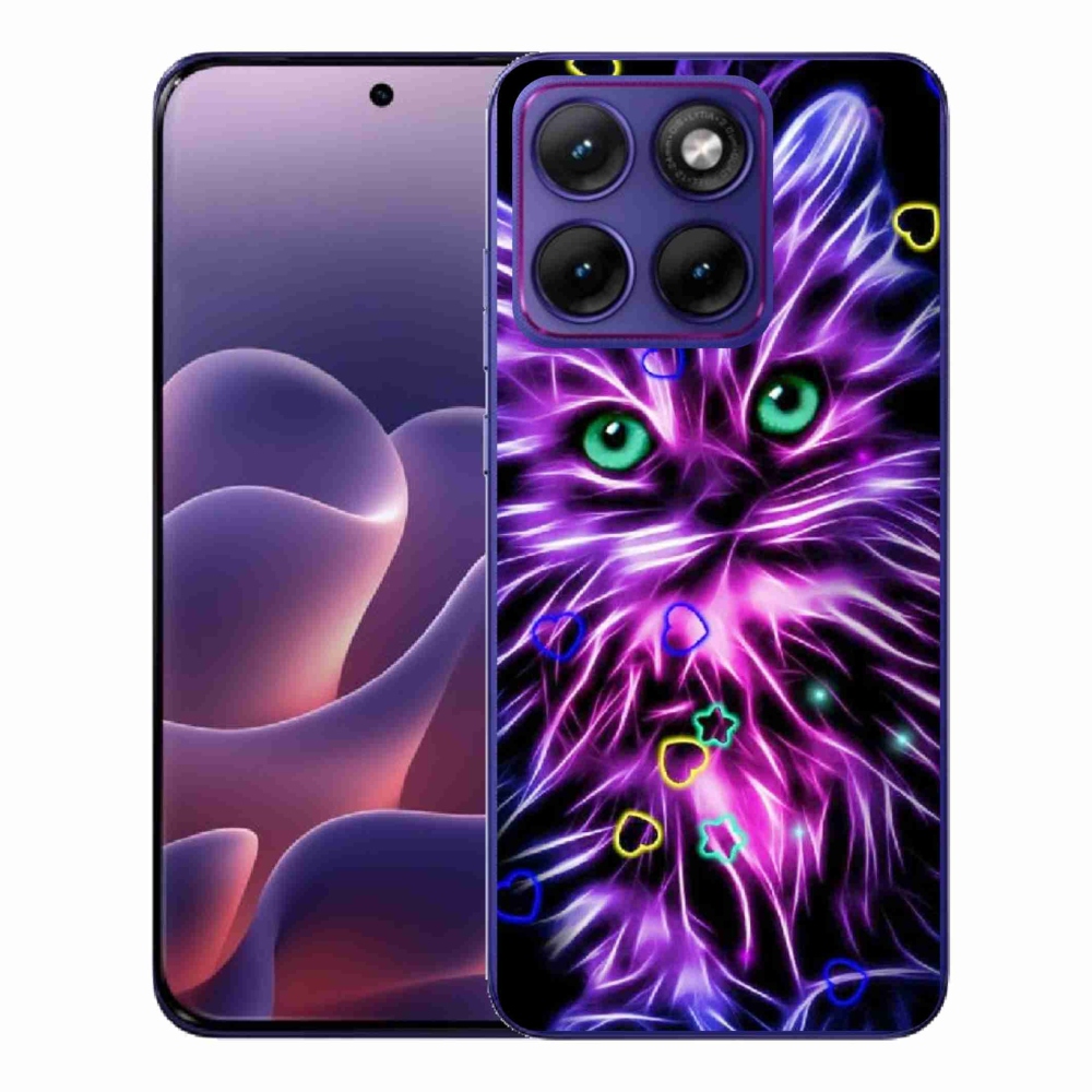 Gélový kryt mmCase na Motorola Edge 70 Fusion - abstraktná mačka