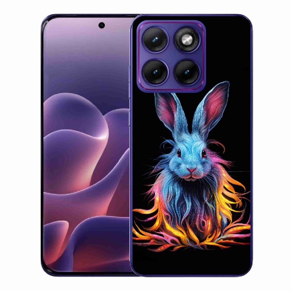 Gélový kryt mmCase na Motorola Edge 70 Fusion - abstraktný zajac