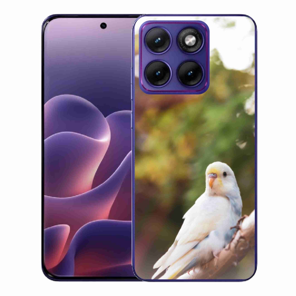 Gélový kryt mmCase na Motorola Edge 70 Fusion - andulka biela