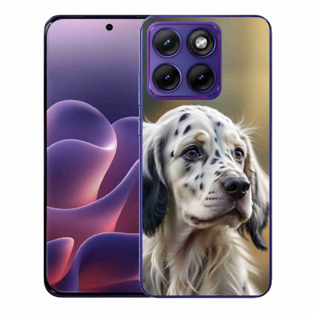 Gélový kryt mmCase na Motorola Edge 70 Fusion - anglický seter