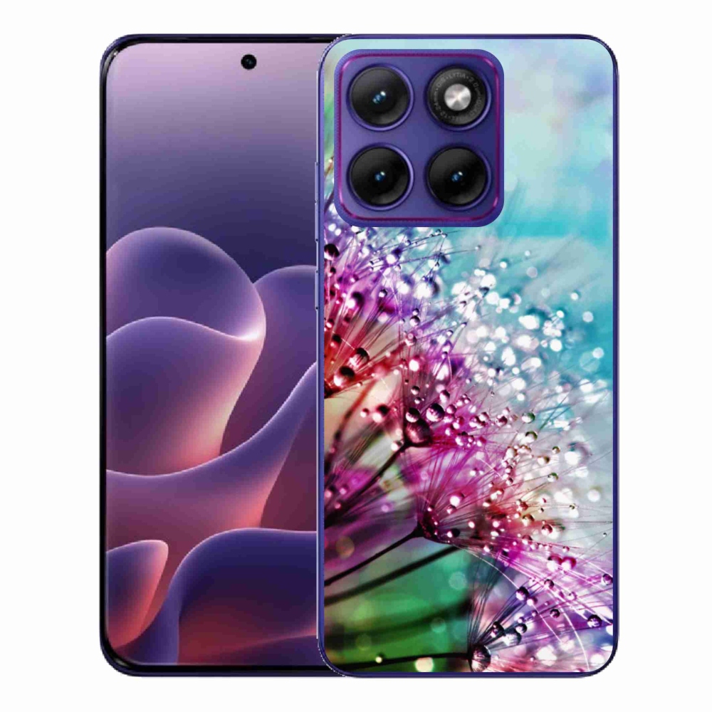 Gélový kryt mmCase na Motorola Edge 70 Fusion - farebné kvety