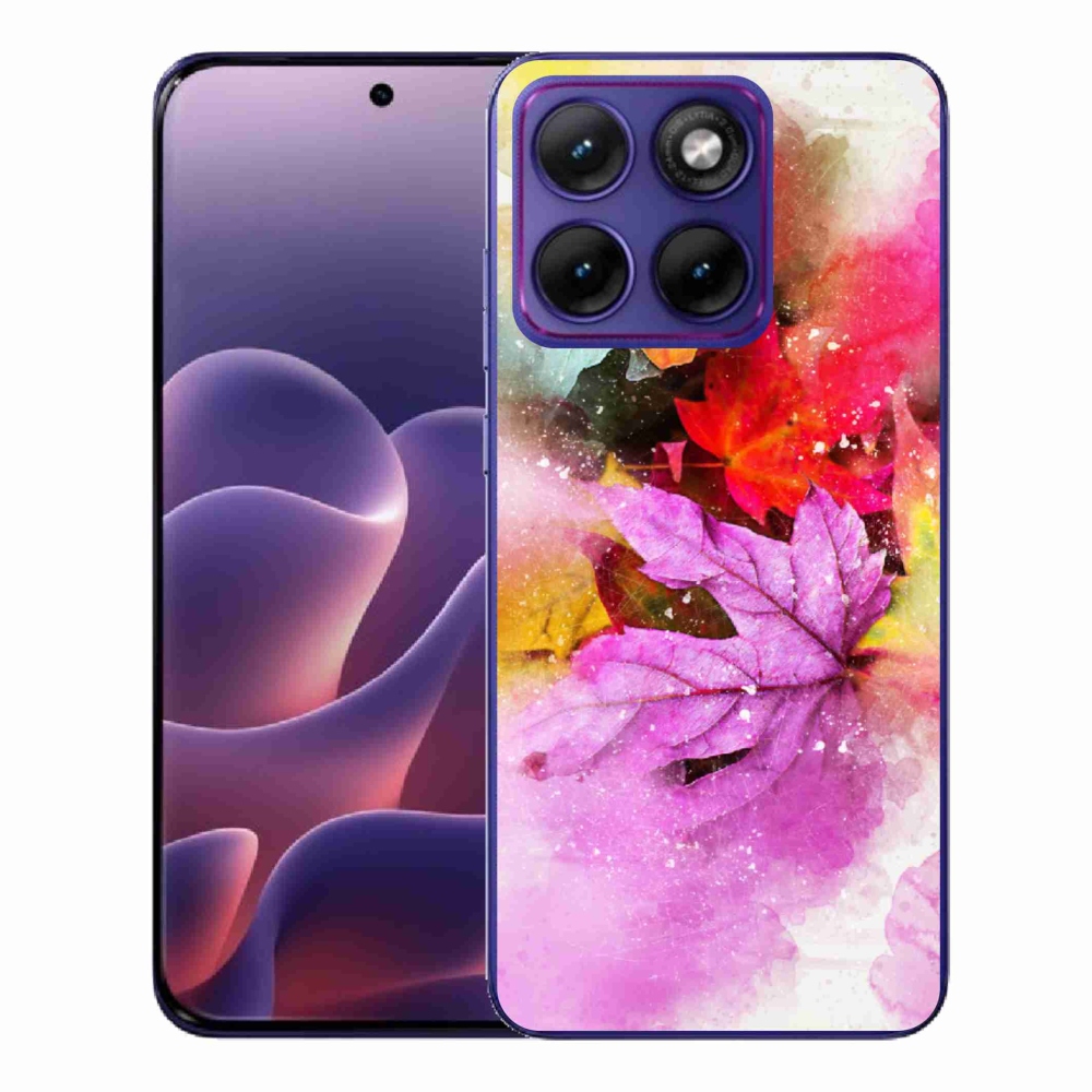 Gélový kryt mmCase na Motorola Edge 70 Fusion - farebné listy