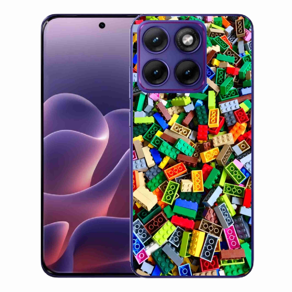 Gélový kryt mmCase na Motorola Edge 70 Fusion - farebné stavebné kocky